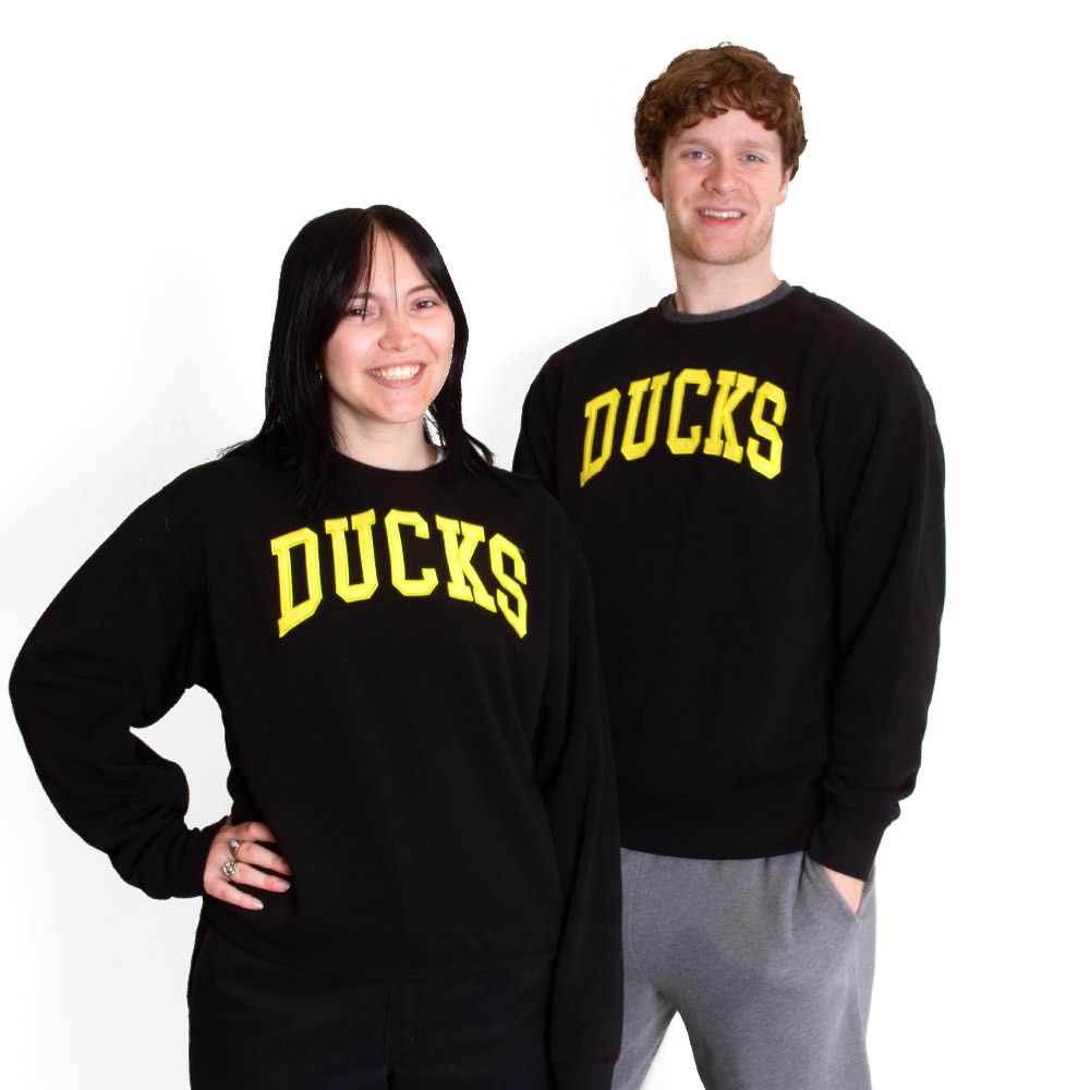 Arched Ducks, Zoozatz, Black, Pullover, Polyester Blend, Men, Suede, Fleece, Sweatshirt, 341859